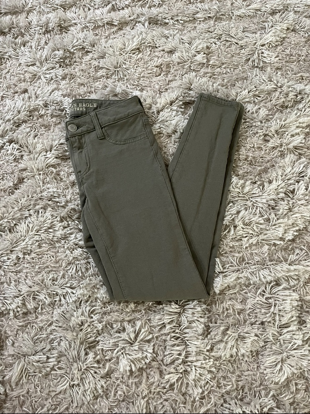 American Eagle Outfitters Olive Green Skinny Jeans